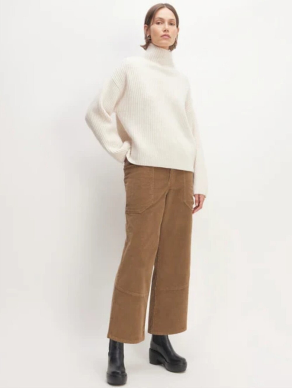 Everlane Corduroy Gardener Pants Size 6 Toasted Coconut